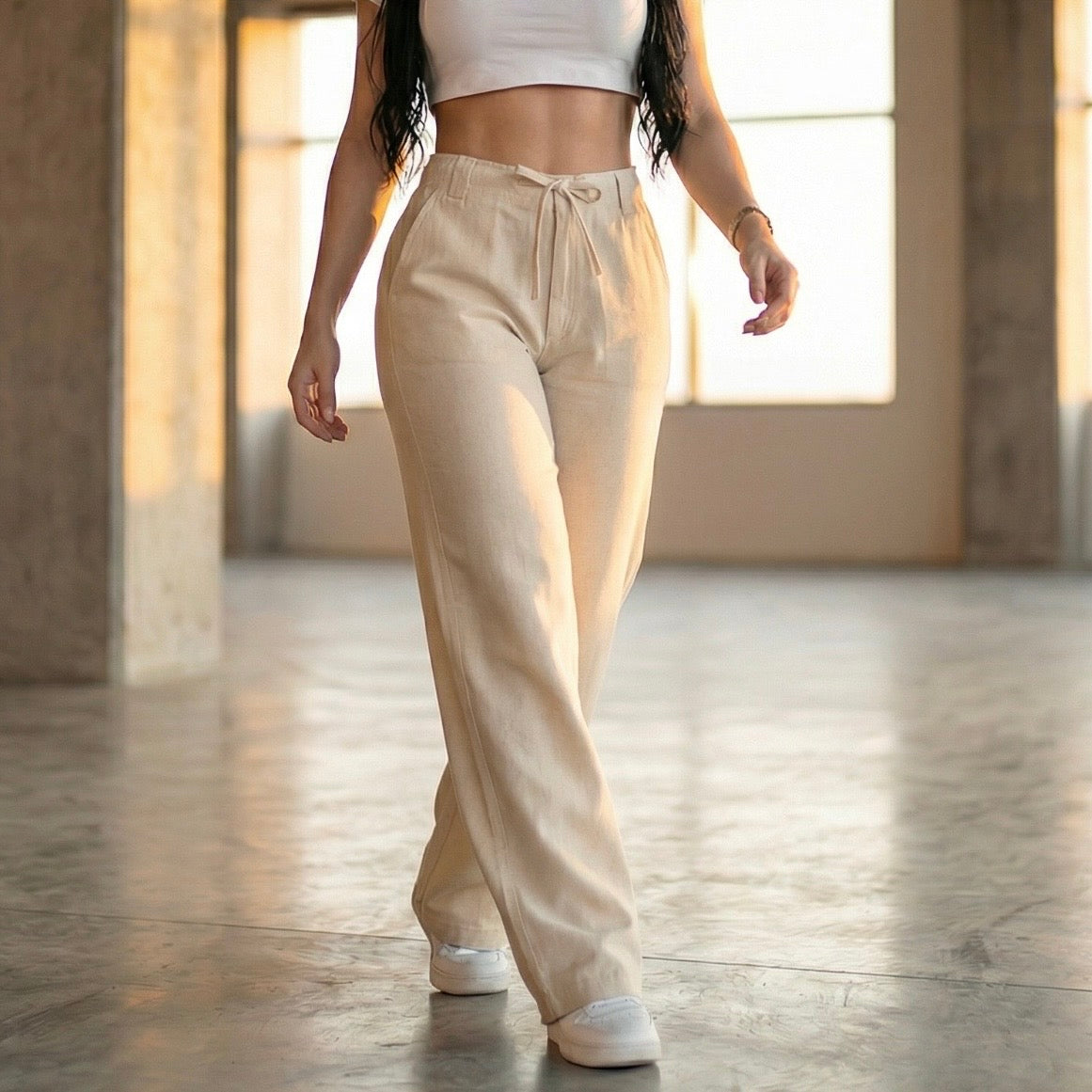 Pantalón Mom Flare Tiro Alto S7589