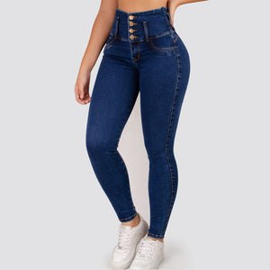 Jeans Skinny Tiro Alto Medio Z1035