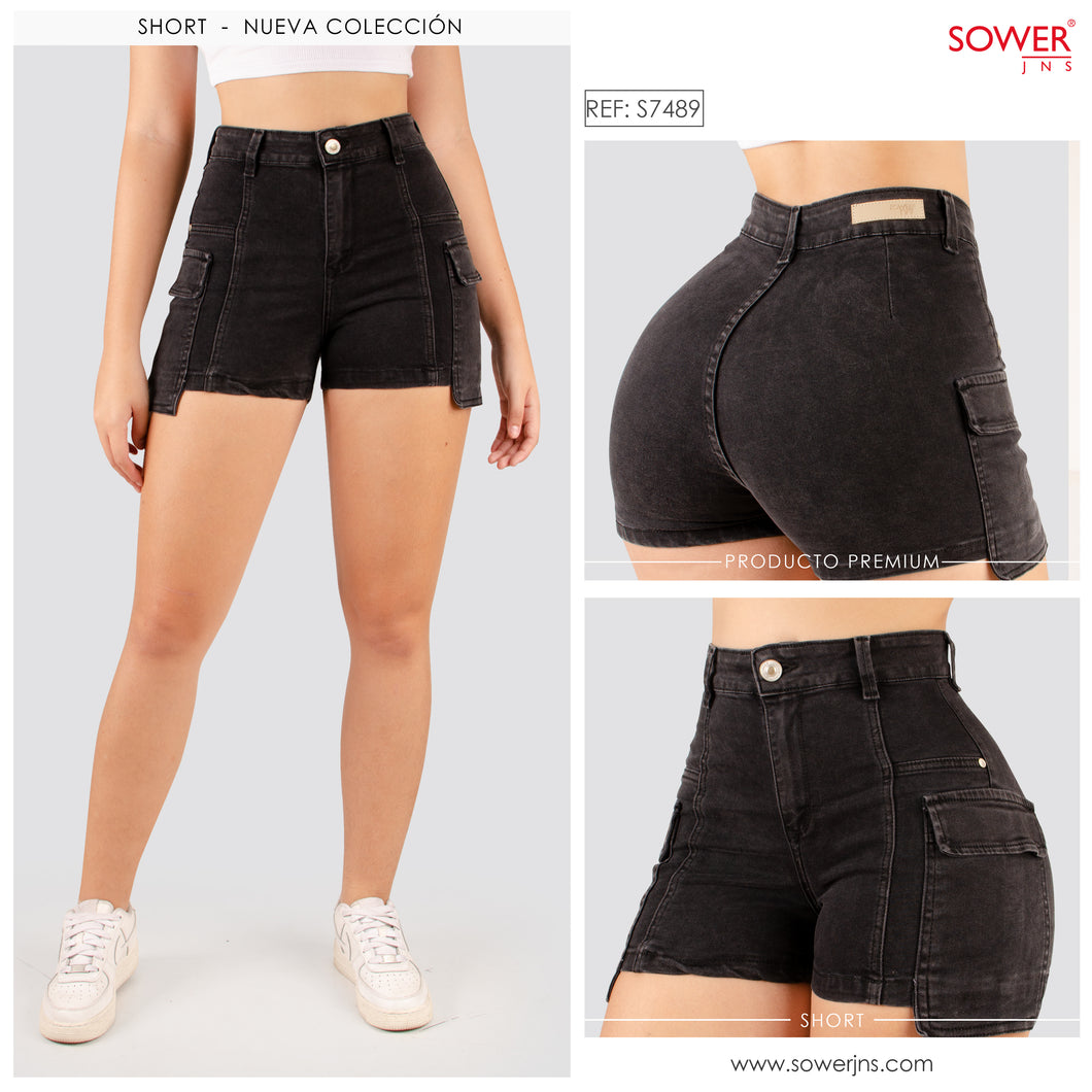 Short Mujer  Tiro Alto S7489