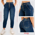 Mom Jeans Tiro Alto S7245