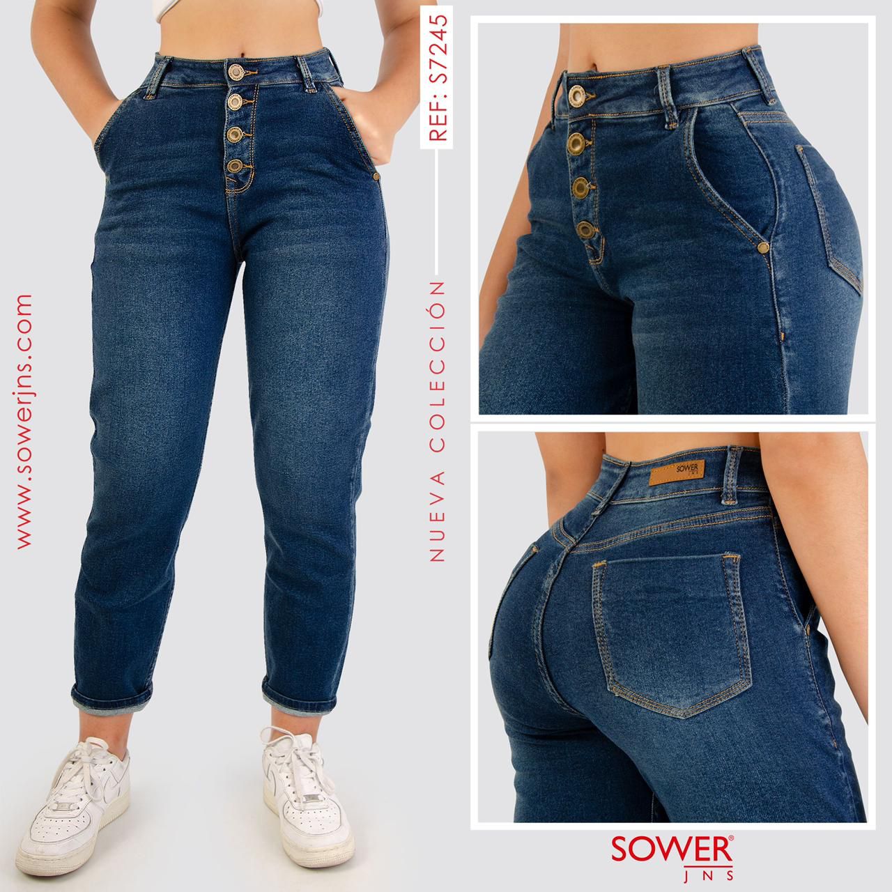 Mom Jeans Tiro Alto S7245