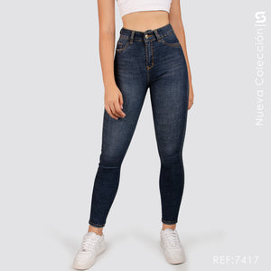 Jeans Skinny Tiro Alto S7417