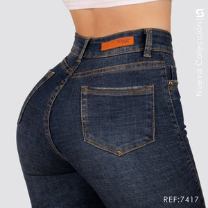 Jeans Skinny Tiro Alto S7417