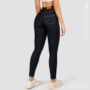 Jeans Skinny Tiro Alto S7437